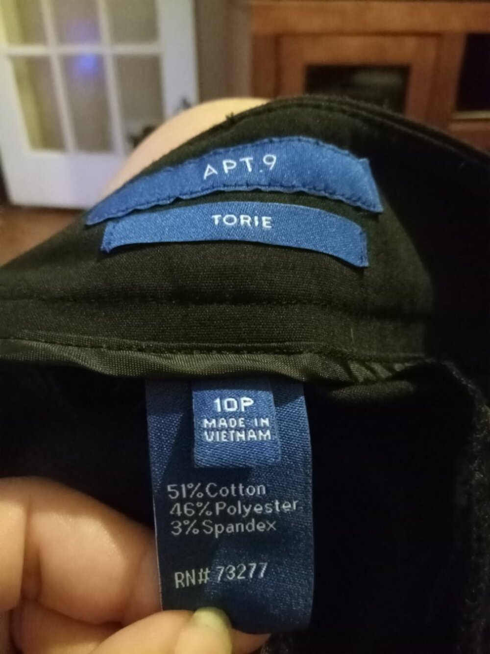 Apt 9 black pants size 10p - Picture 5 of 5